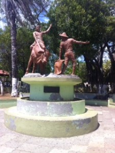 48 Bullriding Statue in Central Park, Santa Cruz