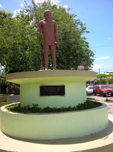 49 Chortega Indian in Park at Santa Cruz